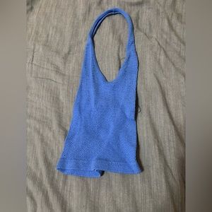 Blue halter top size S